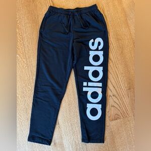 Adidas Kids Black Sweatpants with Bold Logo